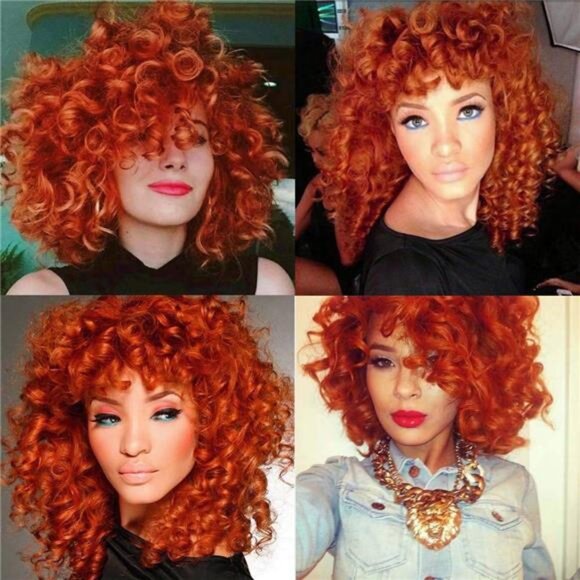 AIDUSA Short Loose Curly Wig for Black Women Short Curly Wigs for Women Curl
